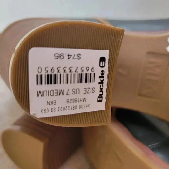 Ladies Size 7 MIA Zipper Boots From The Buckle (New With Tags) Stacked Heel - Picture 4 of 4